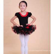 2015 new children dancing clothing tutu dress girl black swan ballet dance clothes